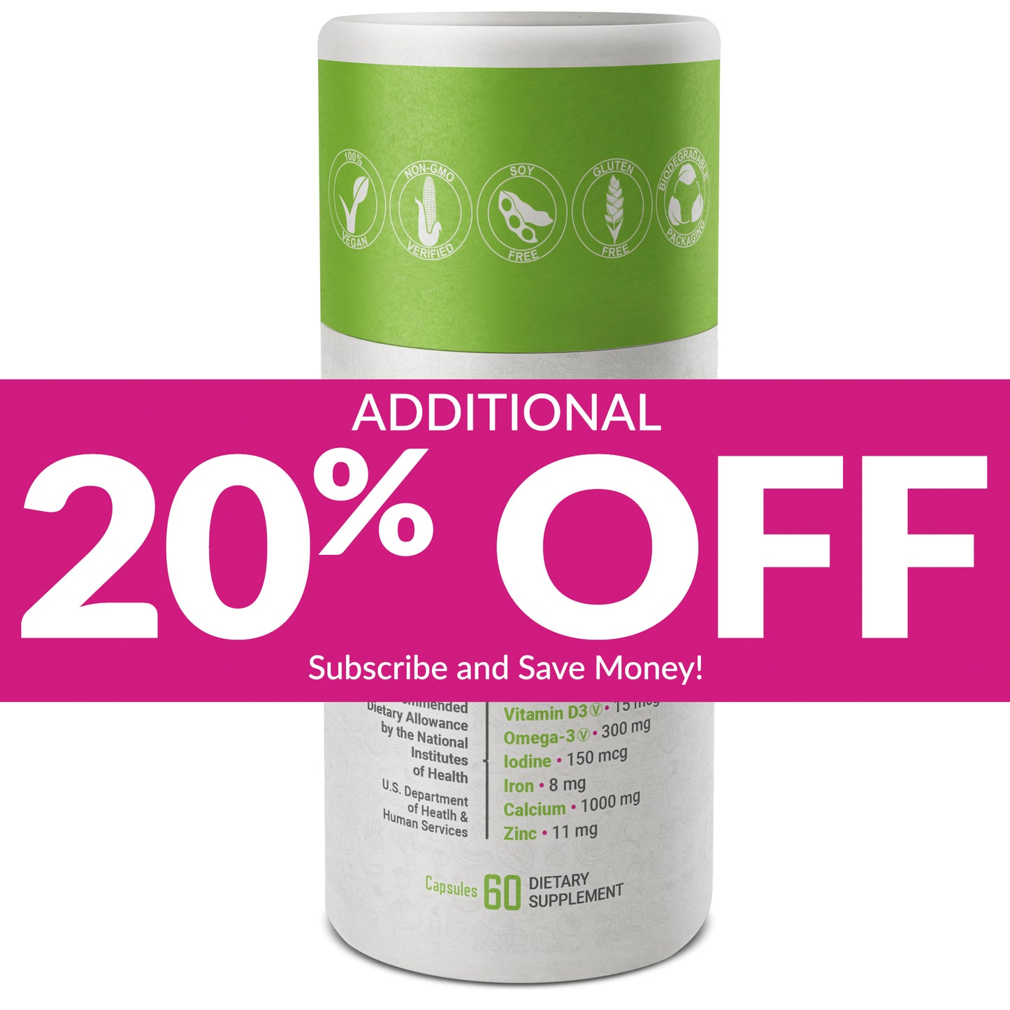 GoV3gan 7 Essential Nutrients SUBSCRIPTION